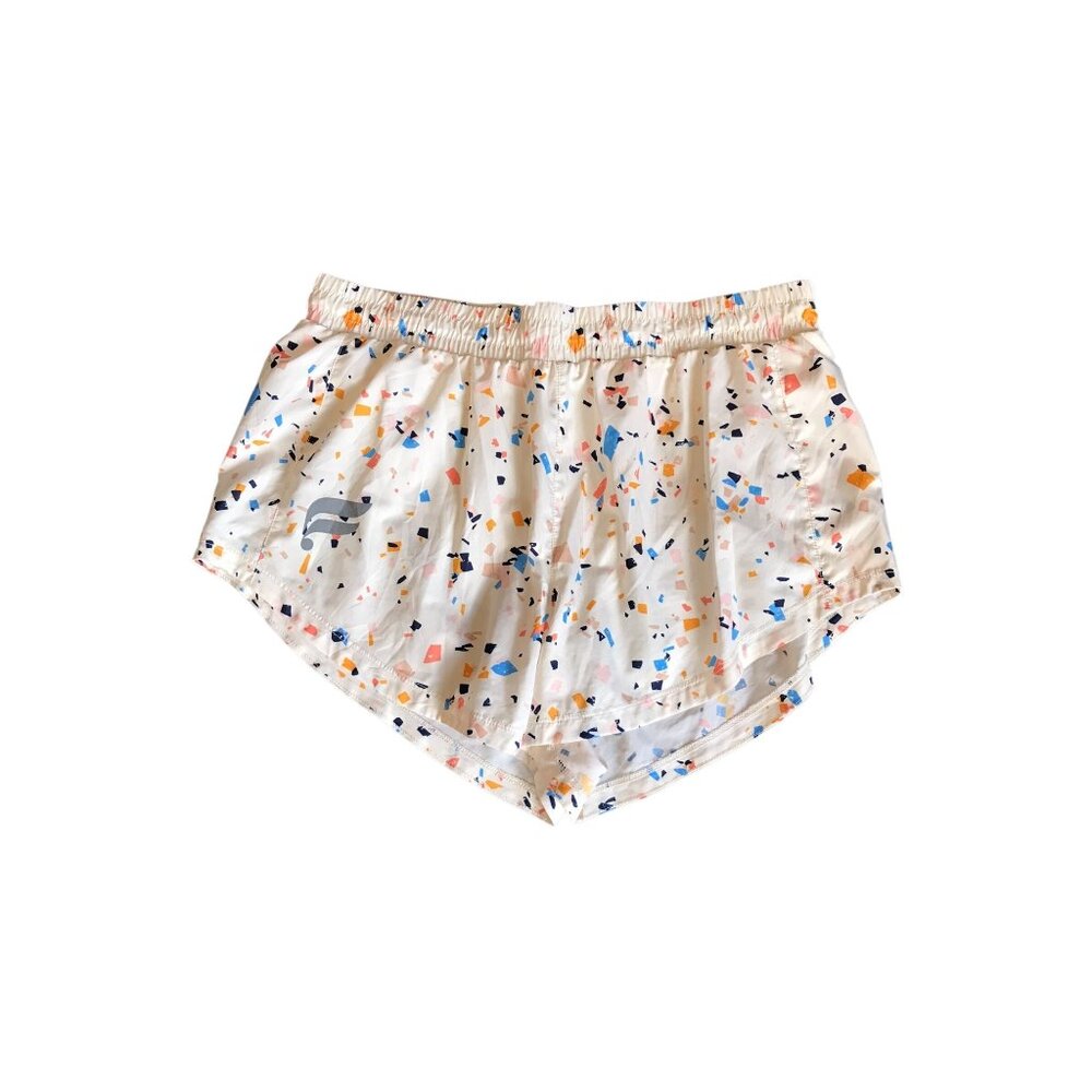 Fabletics White Multicolored Patterned Running Sh… - image 2